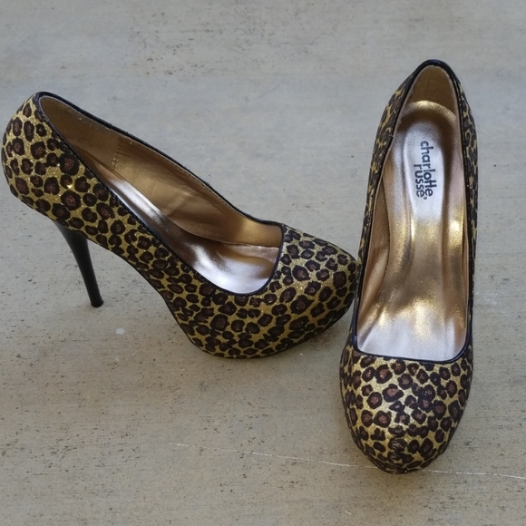 Forever 21 Shoes - Leopard heels